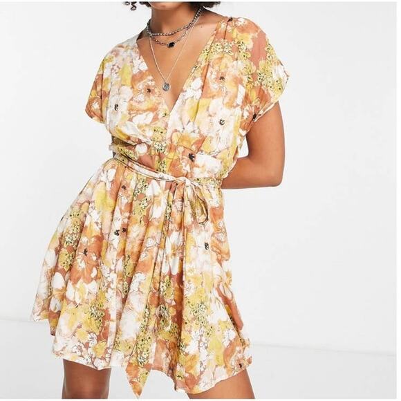 Free People Freddy Tie Mini Dress NWT - Picture 3 of 16
